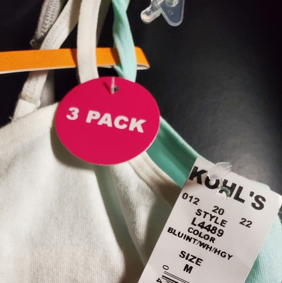 Maidenform Girl Bra 3 Pack New Bralette Size M 7/8 - Picture 3 of 8